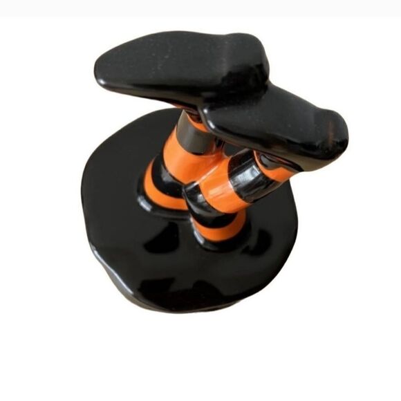 Rae Dunn Ceramic Halloween Storage Cannister(Witch and Famous/4.5inx10.5in) - Picture 3 of 3